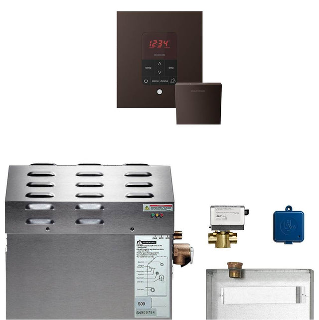 Mr. Steam - MS (Butler) 5 kW (5000 W) Steam Shower Generator Package with iTempoPlus Control in Square Oil-Rubbed Bronze - Oil-Rubbed Bronze