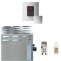 Mr. Steam - Super (iTempoPlus) 15 kW (15000 W) Steam Shower Generator Package with iTempoPlus Control in Square Polished Chrome - Polished Chrome