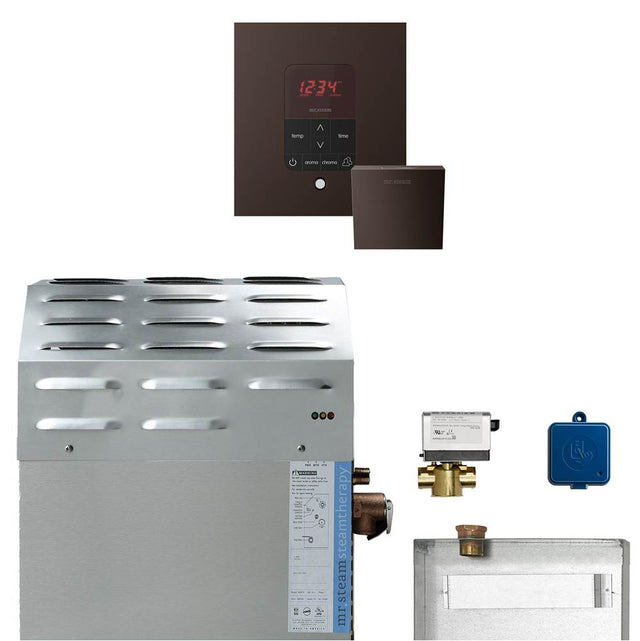 Mr. Steam - Super (Butler) 12 kW (12000 W) Steam Shower Generator Package with iTempoPlus Control in Square Oil-Rubbed Bronze - Oil-Rubbed Bronze