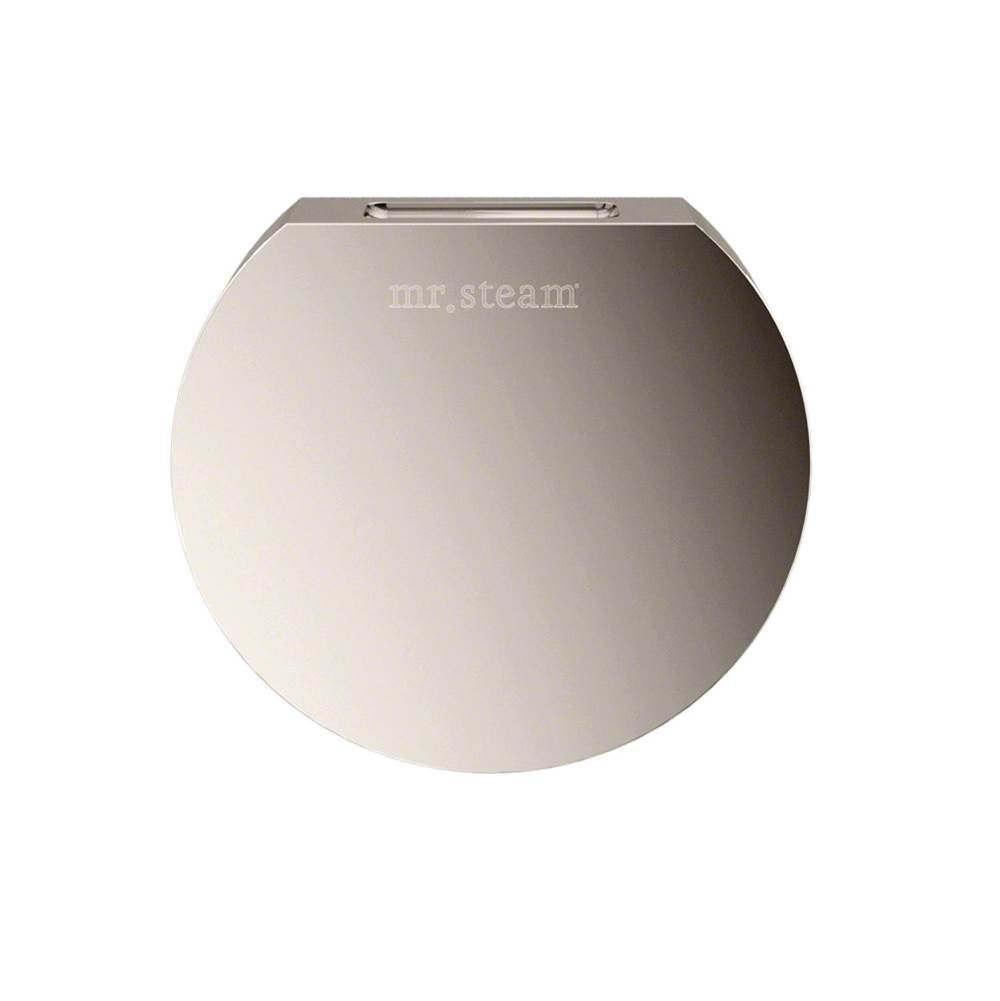 Mr. Steam - Aroma Designer 3 in. W. Steamhead with AromaTherapy Reservoir in Round Polished Nickel - Polished Nickel