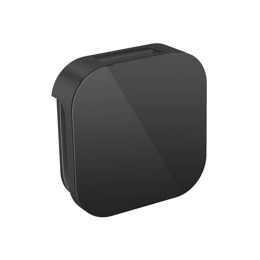 Mr. Steam - Aroma Glass 3 in. W. Steamhead with AromaTherapy Reservoir in Black Matte Black - Black Matte Black