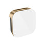 Mr. Steam - Aroma Glass 3 in. W. Steamhead with AromaTherapy Reservoir in White Brushed Bronze - White Brushed Bronze