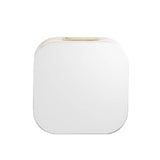Aroma Glass 3 in. W. Steamhead with AromaTherapy Reservoir in White Brushed Bronze