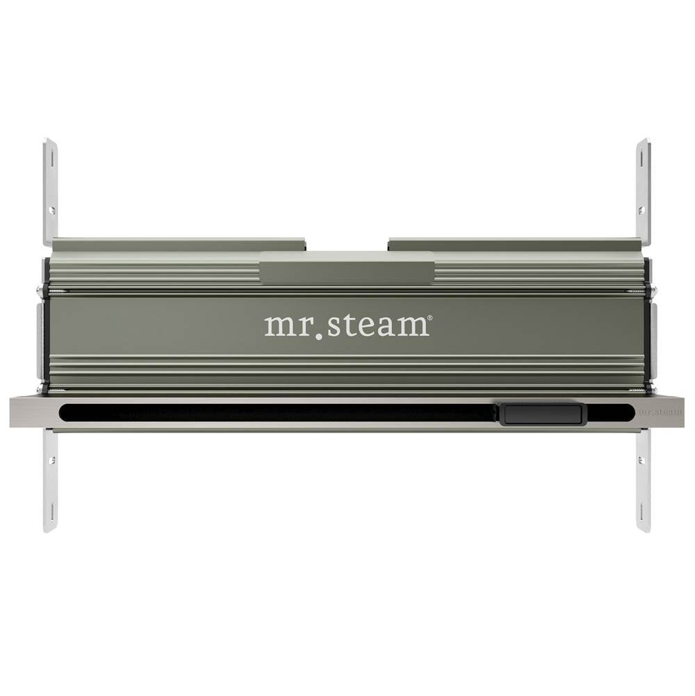 Mr. Steam - Linear 16 in. W. Steamhead with AromaTherapy Reservoir in Brushed Nickel - Brushed Nickel
