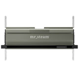 Mr. Steam - Linear 16 in. W. Steamhead with AromaTherapy Reservoir in Matte Black - Matte Black
