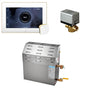 Mr. Steam - Super (iSteamX) 12 kW (12000 W) Steam Shower Generator Package with iSteamX Control in White Satin Brass - White Satin Brass