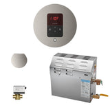 Mr. Steam - MS (iTempo) 9 kW (9000 W) Steam Shower Generator Package with iTempo Control in Round Brushed Nickel - Brushed Nickel