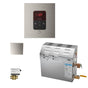 Mr. Steam - MS (iTempo) 5 kW (5000 W) Steam Shower Generator Package with iTempo Control in Square Brushed Nickel - Brushed Nickel