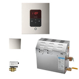 Mr. Steam - MS (iTempo) 6 kW (6000 W) Steam Shower Generator Package with iTempo Control in Square Polished Nickel - Polished Nickel