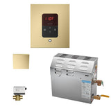Mr. Steam - MS (iTempo) 6 kW (6000 W) Steam Shower Generator Package with iTempo Control in Square Satin Brass - Satin Brass