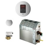MS (iTempo) 5 kW (5000 W) Steam Shower Generator Package with iTempo Control in Round Brushed Nickel