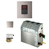 MS (iTempo) 5 kW (5000 W) Steam Shower Generator Package with iTempo Control in Square Brushed Nickel