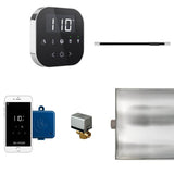 Mr. Steam - AirButler Linear Steam Shower Control Package with AirTempo Control and Linear SteamHead in Black Polished Chrome - Black Polished Chrome