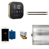 Mr. Steam - AirButler Max Linear Steam Shower Control Package with AirTempo Control and Linear SteamHead in Black Brushed Bronze - Black Brushed Bronze