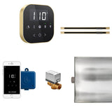 Mr. Steam - AirButler Max Linear Steam Shower Control Package with AirTempo Control and Linear SteamHead in Black Satin Brass - Black Satin Brass
