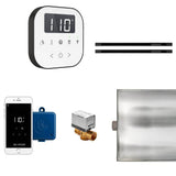 Mr. Steam - AirButler Max Linear Steam Shower Control Package with AirTempo Control and Linear SteamHead in White Matte Black - White Matte Black
