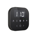 AirTempo Steam Shower Control and Aroma Glass SteamHead in Black Brushed Bronze