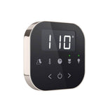 AirTempo Steam Shower Control and Aroma Glass SteamHead in Black Brushed Bronze