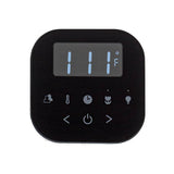 AirTempo Steam Shower Control and Aroma Glass SteamHead in Black Brushed Bronze
