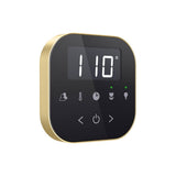 AirTempo Steam Shower Control and Aroma Glass SteamHead in Black Brushed Bronze