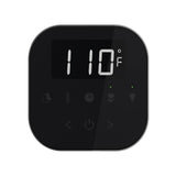 AirTempo Steam Shower Control and Aroma Glass SteamHead in White Brushed Bronze