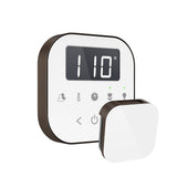 Mr. Steam - AirTempo Steam Shower Control and Aroma Glass SteamHead in White Oil Rubbed Bronze - White Oil Rubbed Bronze