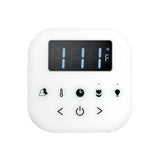 AirTempo Steam Shower Control and Aroma Glass SteamHead in White Brushed Bronze