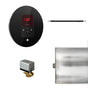 Mr. Steam - Basic Butler Linear Steam Shower Control Package with iTempo Control and Linear SteamHead in Round Glass Black - Glass Black