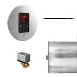 Mr. Steam - Basic Butler Linear Steam Shower Control Package with iTempo Control and Linear SteamHead in Round Polished Chrome - Polished Chrome