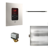 Mr. Steam - Basic Butler Linear Steam Shower Control Package with iTempo Control and Linear SteamHead in Square Polished Nickel - Polished Nickel