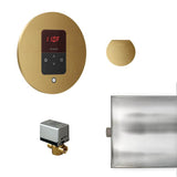 Mr. Steam - Basic Butler Steam Shower Control Package with iTempo Control and Aroma Designer SteamHead in Round Custom Plated/Unfinished - Custom Plated/Unfinished
