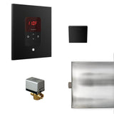 Mr. Steam - Basic Butler Steam Shower Control Package with iTempo Control and Aroma Designer SteamHead in Square Matte Black - Matte Black