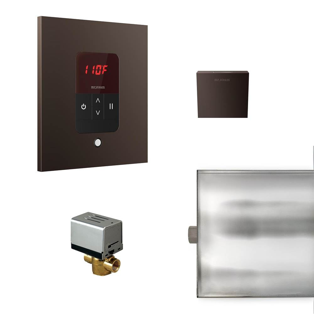 Mr. Steam - Basic Butler Steam Shower Control Package with iTempo Control and Aroma Designer SteamHead in Square Oil Rubbed Bronze - Oil Rubbed Bronze