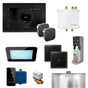 Mr. Steam - Bliss Max Programmable Steam Generator Control Kit with iSteamX Control and Aroma Glass Steamhead in Black Polished Chrome - Black Polished Chrome