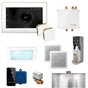 Mr. Steam - Bliss Max Programmable Steam Generator Control Kit with iSteamX Control and Aroma Glass Steamhead in White Brushed Bronze - White Brushed Bronze
