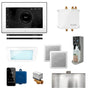 Mr. Steam - Bliss Max Linear Programmable Steam Generator Control Kit with iSteamX Control and Linear Steamhead in White Matte Black - White Matte Black