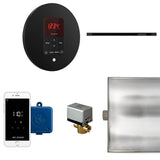 Mr. Steam - Butler Linear Steam Shower Control Package with iTempoPlus Control and Linear SteamHead in Round Matte Black - Matte Black