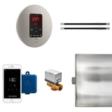 Mr. Steam - Butler Max Linear Steam Shower Control Package with iTempoPlus Control and Linear SteamHead in Round Brushed Nickel - Brushed Nickel