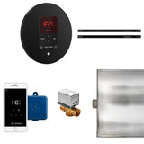 Mr. Steam - Butler Max Linear Steam Shower Control Package with iTempoPlus Control and Linear SteamHead in Round Matte Black - Matte Black