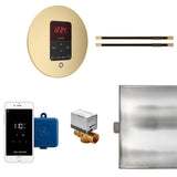 Mr. Steam - Butler Max Linear Steam Shower Control Package with iTempoPlus Control and Linear SteamHead in Round Satin Brass - Satin Brass