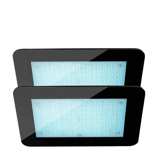 Mr. Steam - 12.62 in. W. ChromaTherapy Light with LED Clusters in Black (2-Pack) - Black
