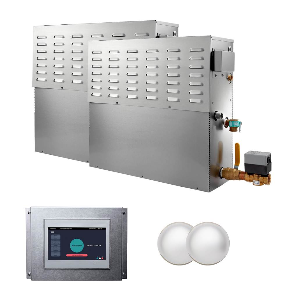 Mr. Steam - CU 40000-Watt Steam Generator with Integrated Control and Commercial Steamhead