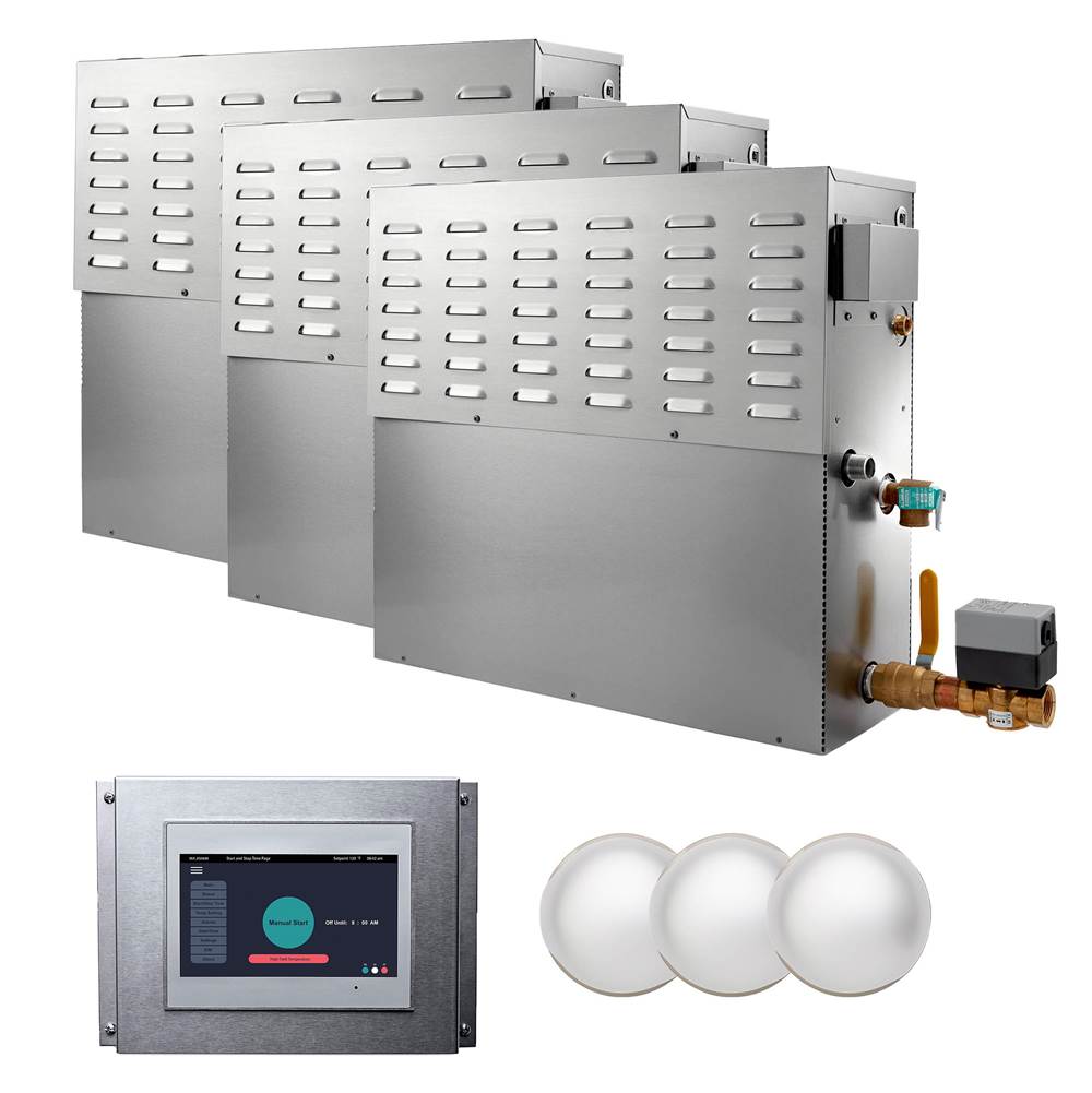 Mr. Steam - CU 72000-Watt Steam Generator with Integrated Control and Commercial Steamhead