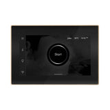 XButler Steam Shower Control Package with iSteamX Control and Aroma Glass SteamHead in White Brushed Bronze