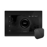 iSteamX Steam Shower Control and Aroma Glass SteamHead in Black Brushed Bronze