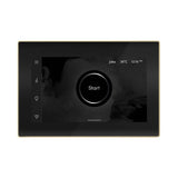XButler Max Linear Steam Shower Control Package with iSteamX Control and Linear SteamHead in Black Brushed Bronze