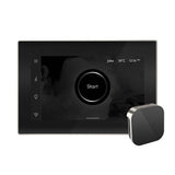 iSteamX Steam Shower Control and Aroma Glass SteamHead in Black Brushed Bronze