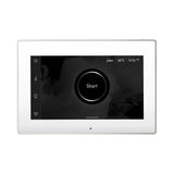 Mr. Steam - iSteamX Steam Shower Control and Aroma Glass SteamHead in White Polished Nickel - White Polished Nickel