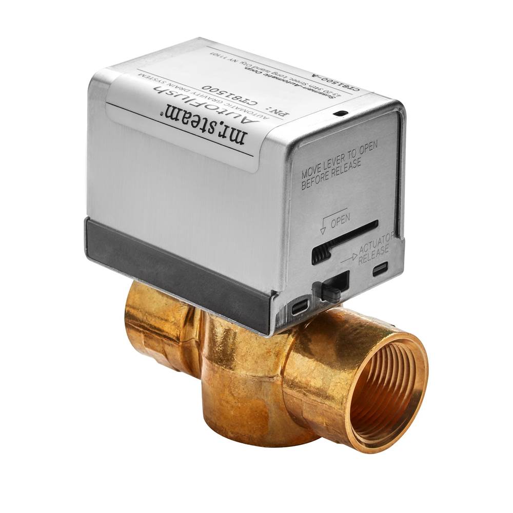 XButler Max Linear Steam Shower Control Package with iSteamX Control and Linear SteamHead in White Brushed Bronze