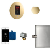 Mr. Steam - Butler Steam Shower Control Package with iTempoPlus Control and Aroma Designer SteamHead in Round Polished Brass - Polished Brass